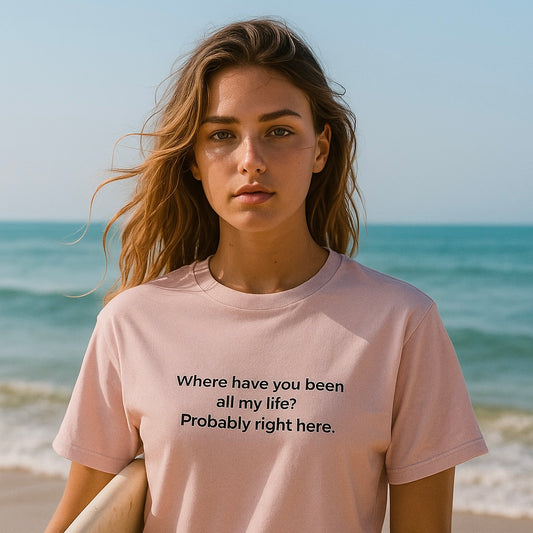 The "Where have you been?" Tee || Unisex organic ribbed neck t-shirt
